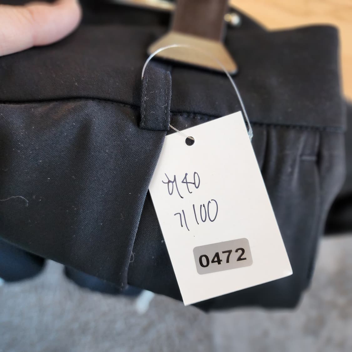 ORR 검정색 와이드 밴딩 팬츠 상품이미지6