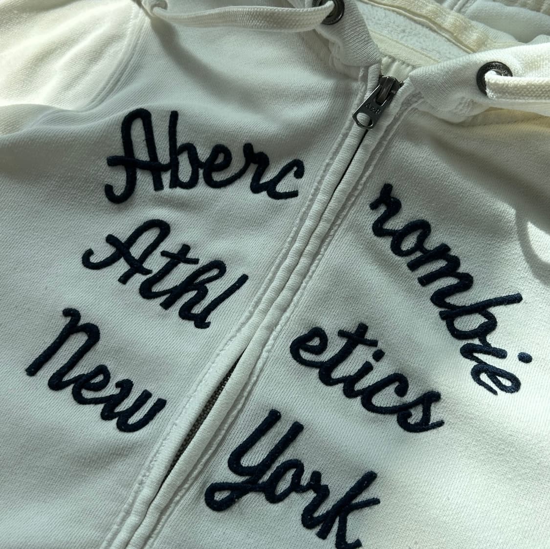 아베크롬비 y2k 아이보리 딱붙핏 후드집업  상품이미지4