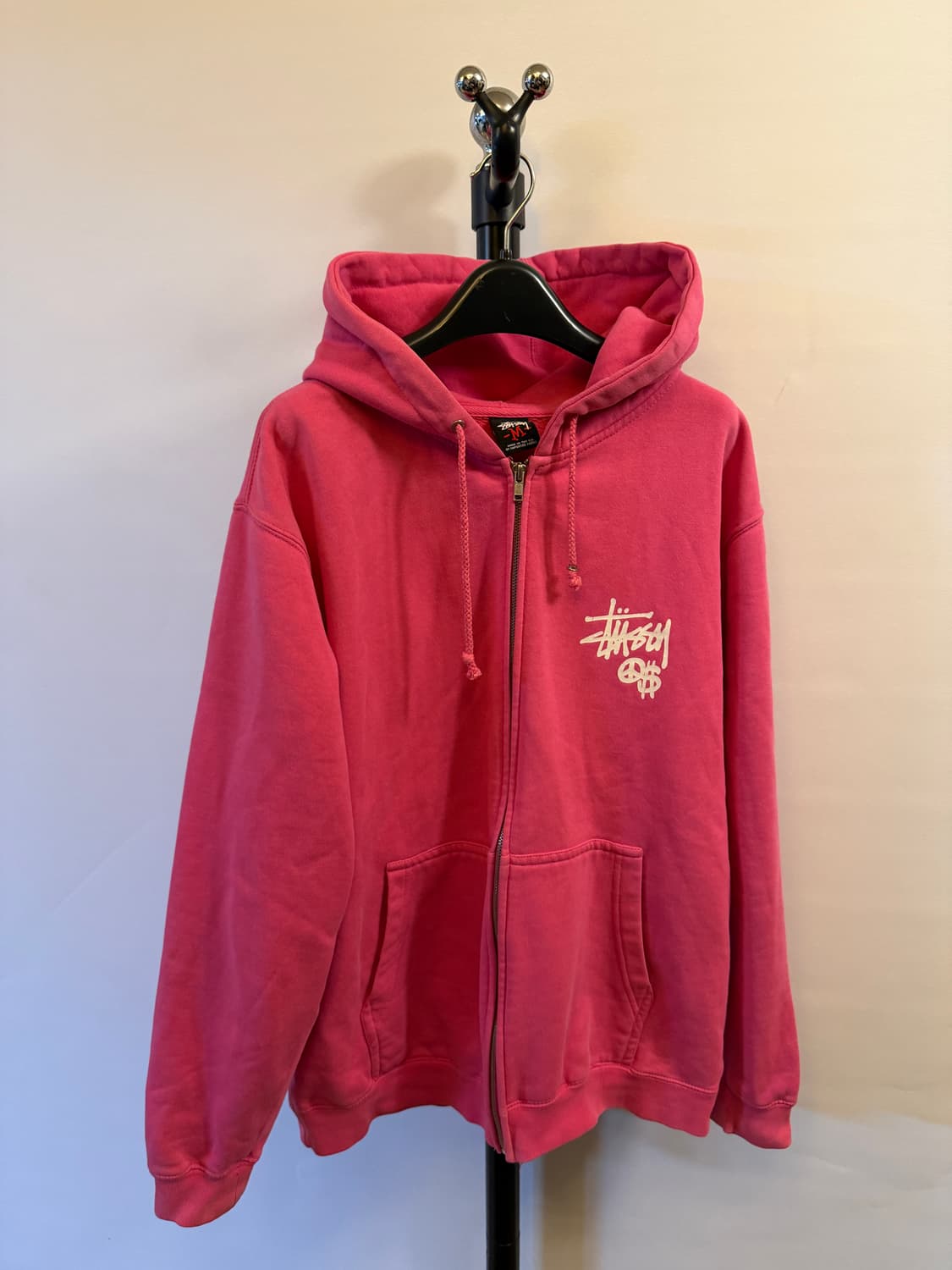 스투시 대장급 핑크 후드집업 상품이미지3