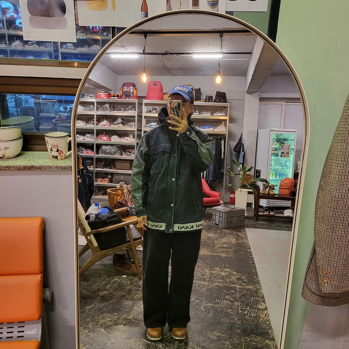 칼 카니 후드 데님 자켓 (L) 상품이미지2