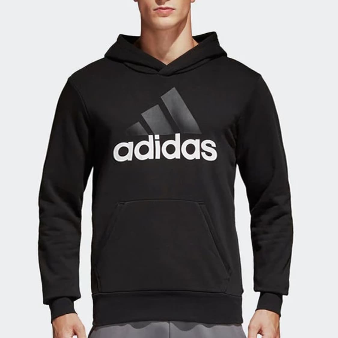 [M] adidas 아디다스 빅로고 블랙 후드티 상품이미지3
