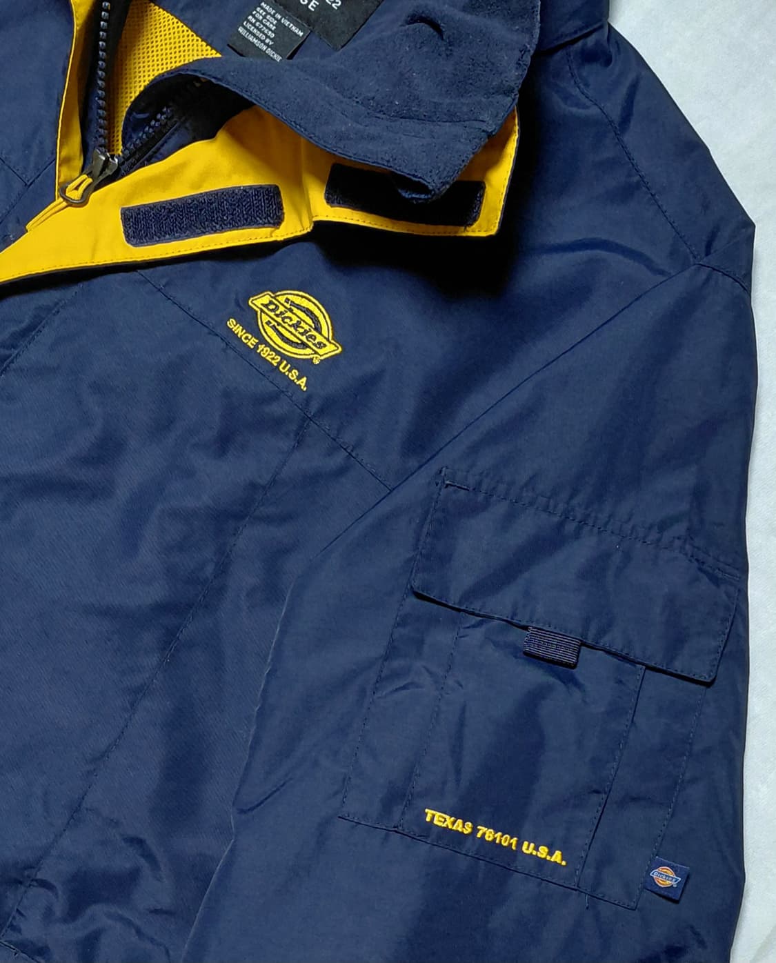 [L] 디키즈 빈티지 네이비/옐로우 워크 윈드브레이커 상품이미지1