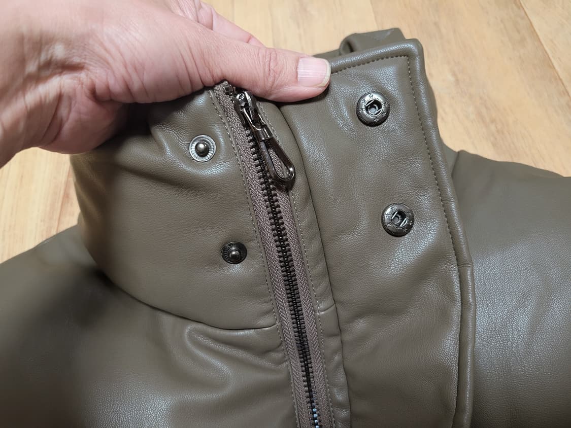 트리밍버드(Treemingbird) 덕다운 레더패딩 프리사이즈 상품이미지6