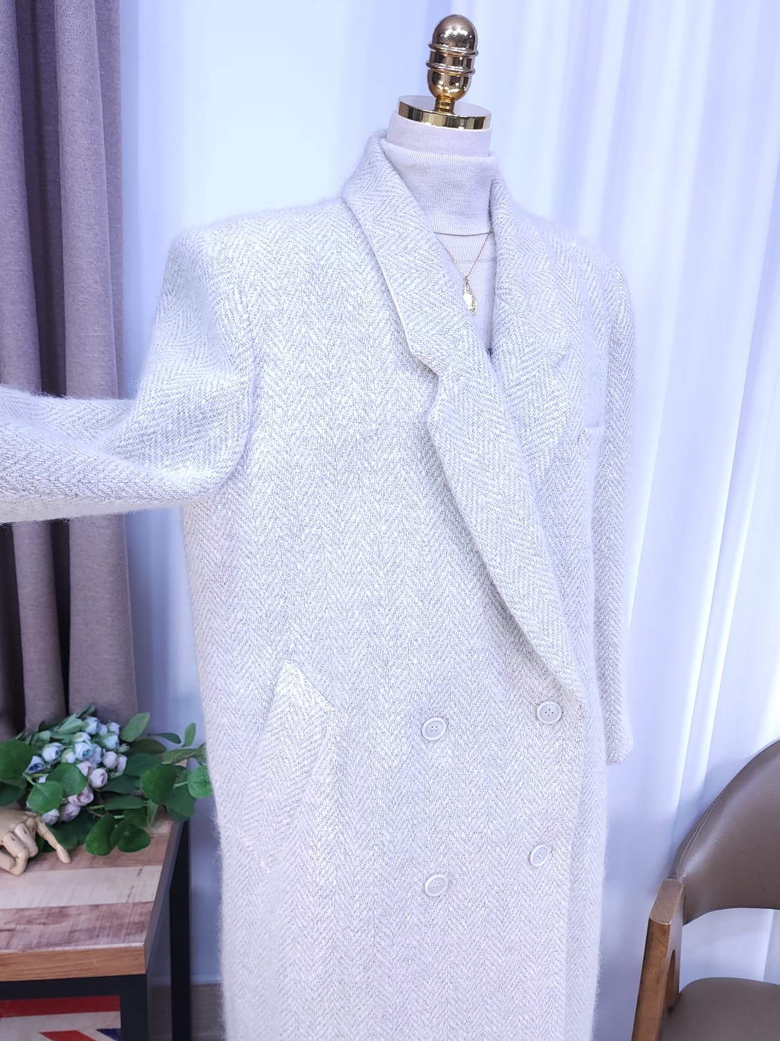 헤링본 울코트 상품이미지2