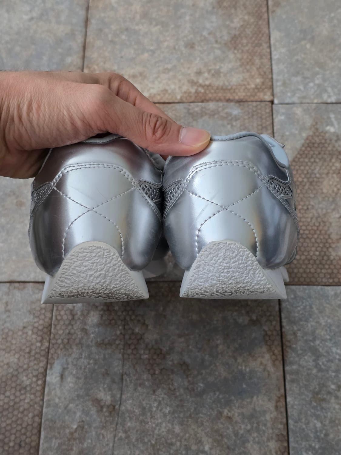 (235)야세 스파이더 레더 실버 상품이미지9