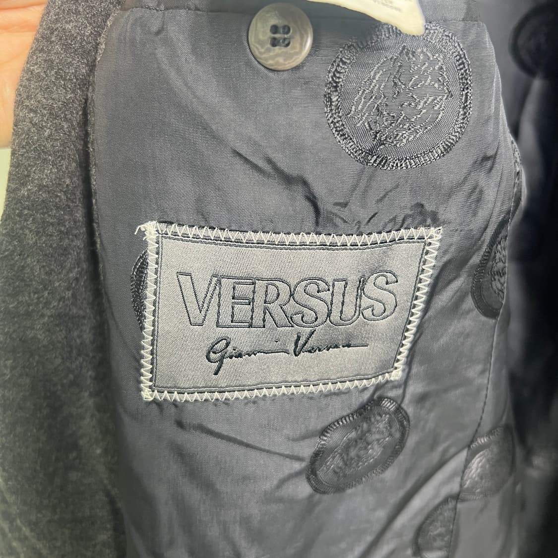 베르수스 베르사체 차콜 울 싱글 블레이저 50 상품이미지3