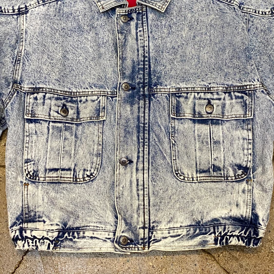 레어 90s Made in USA 빈티지 리바이스 블루종 데님자켓 청자켓 상품이미지4