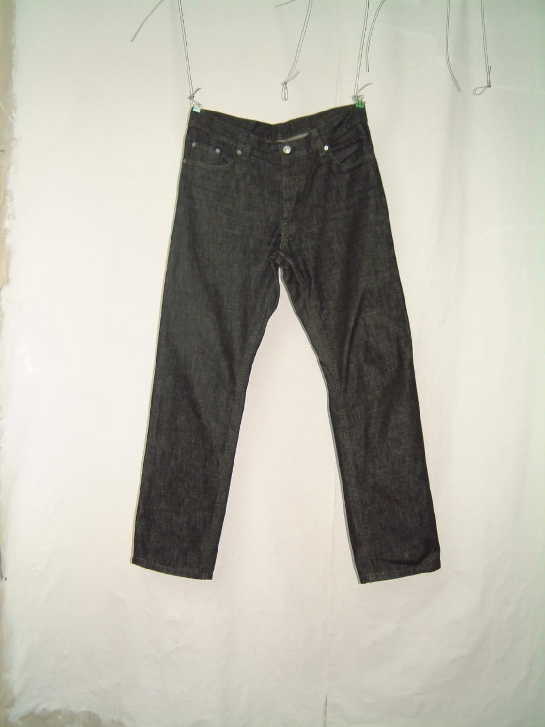 Helmut lang 00s 本人期 green thread denim 상품이미지2