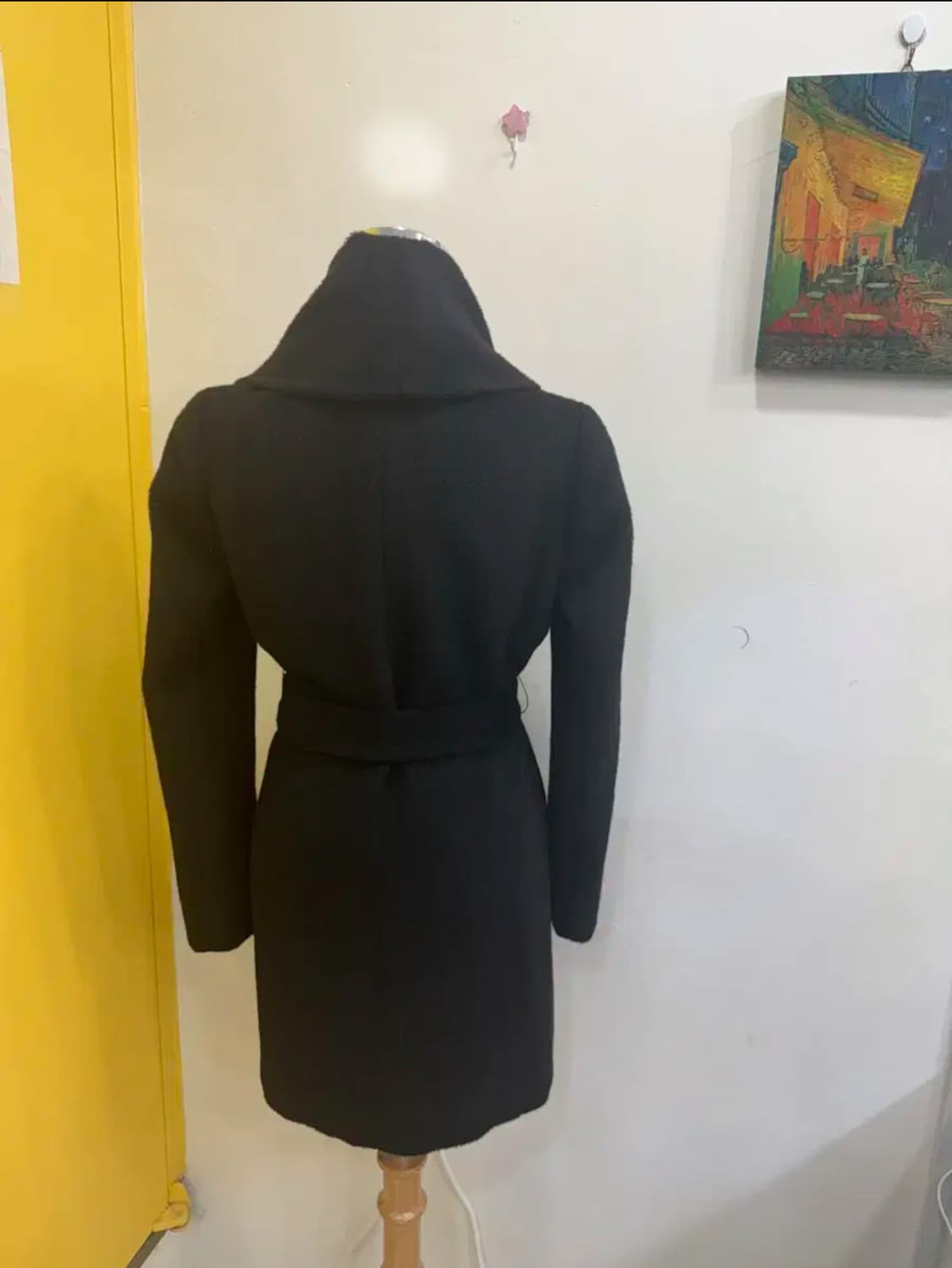 DECO 알파카 울 혼방 벨티드 숄카라 코트 상품이미지5