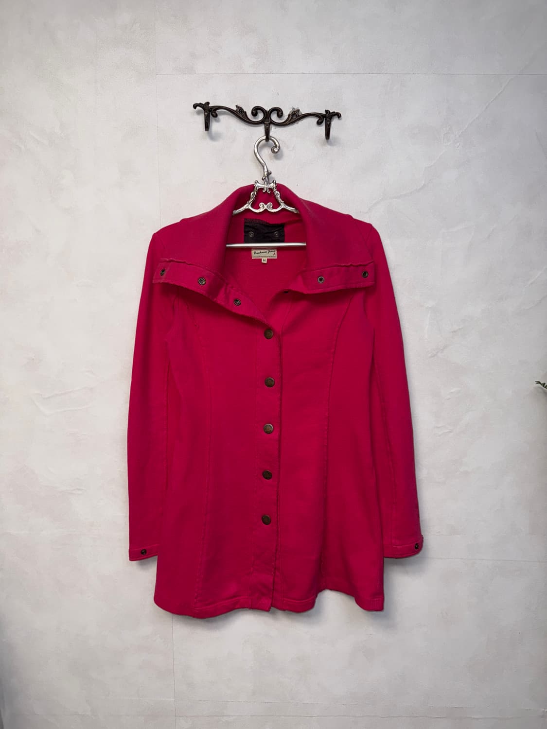 Buckaroo charcoal pink belted coat ops 상품이미지2