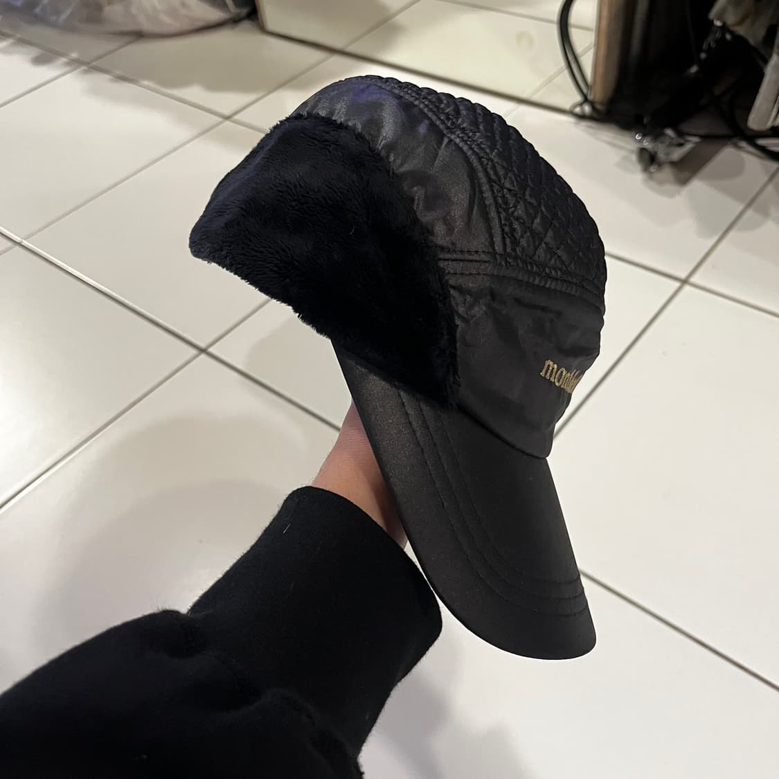 몽벨 페트라 캡 방한모자 블랙 상품이미지4