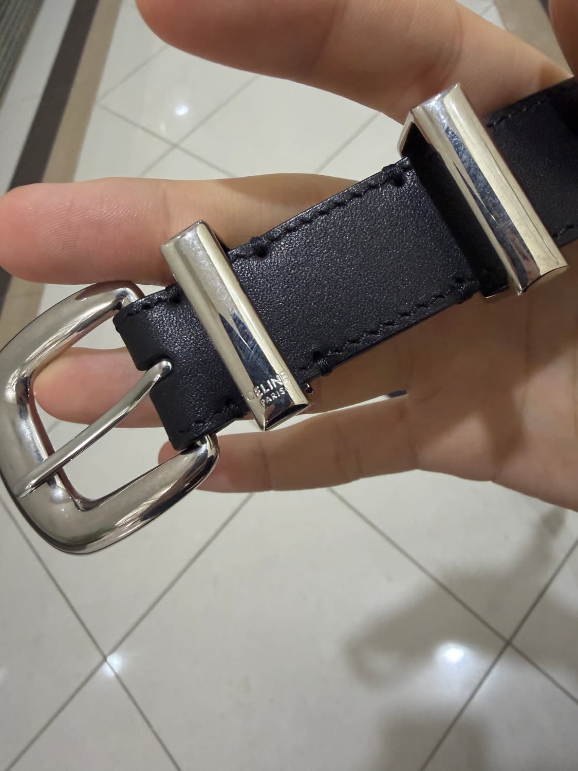 정품 셀린느 카프스킨 벨트  상품이미지3