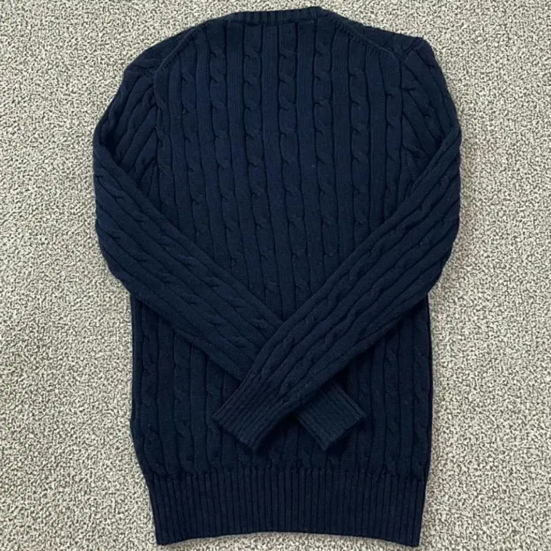 [정품] 폴로 랄프로렌 여성 슬림핏 케이블 니트 브이넥 55~66 상품이미지4