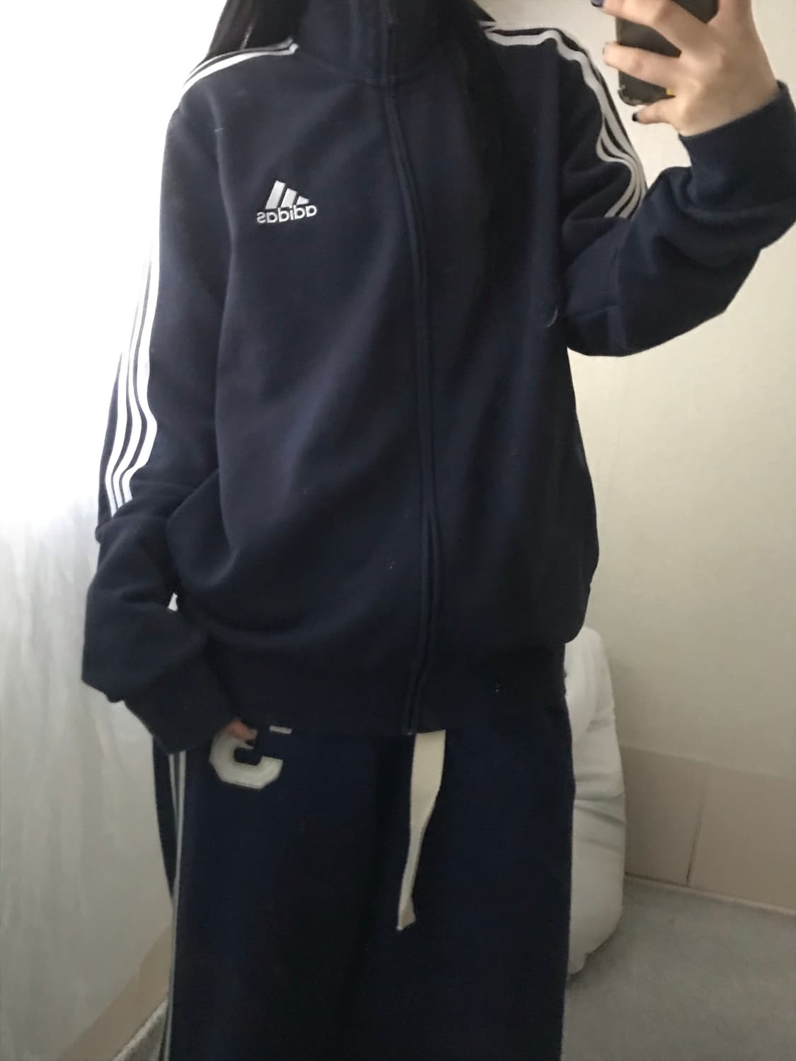 아디다스 네이비 면집업 상품이미지2