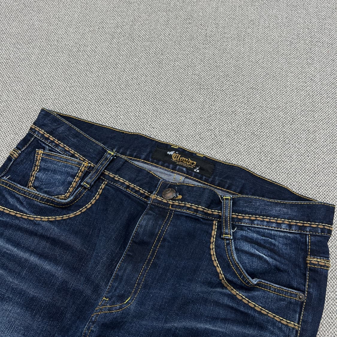 클라우드72 빈티지 자수 엔젤 데님팬츠(36) 상품이미지4