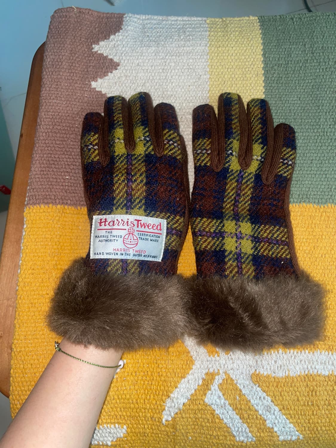 퍼트리밍 체크 장갑 상품이미지4