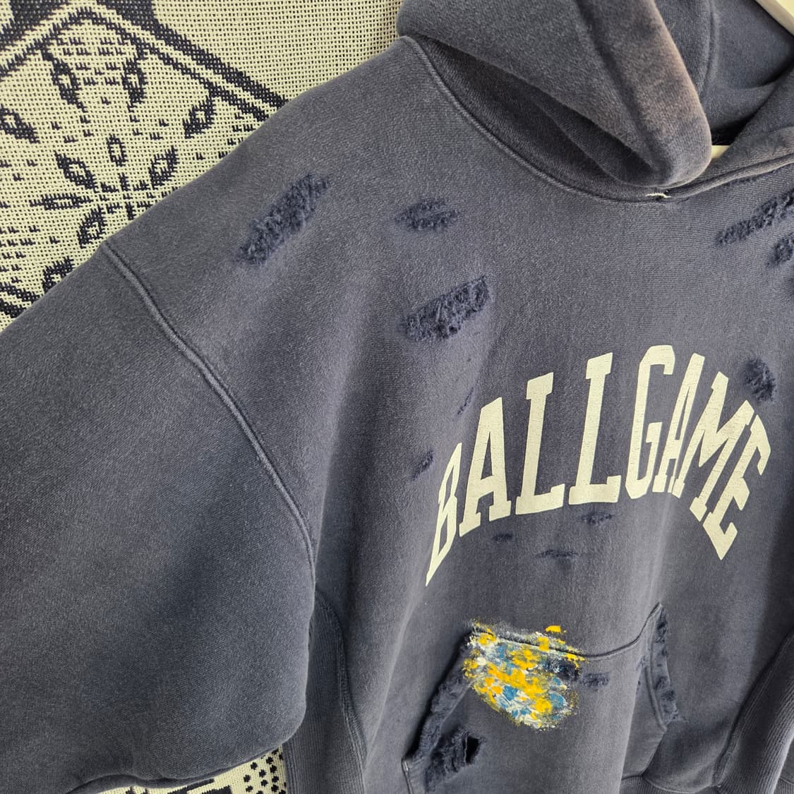 빈티지 볼게임 페이딩 후드 상품이미지5