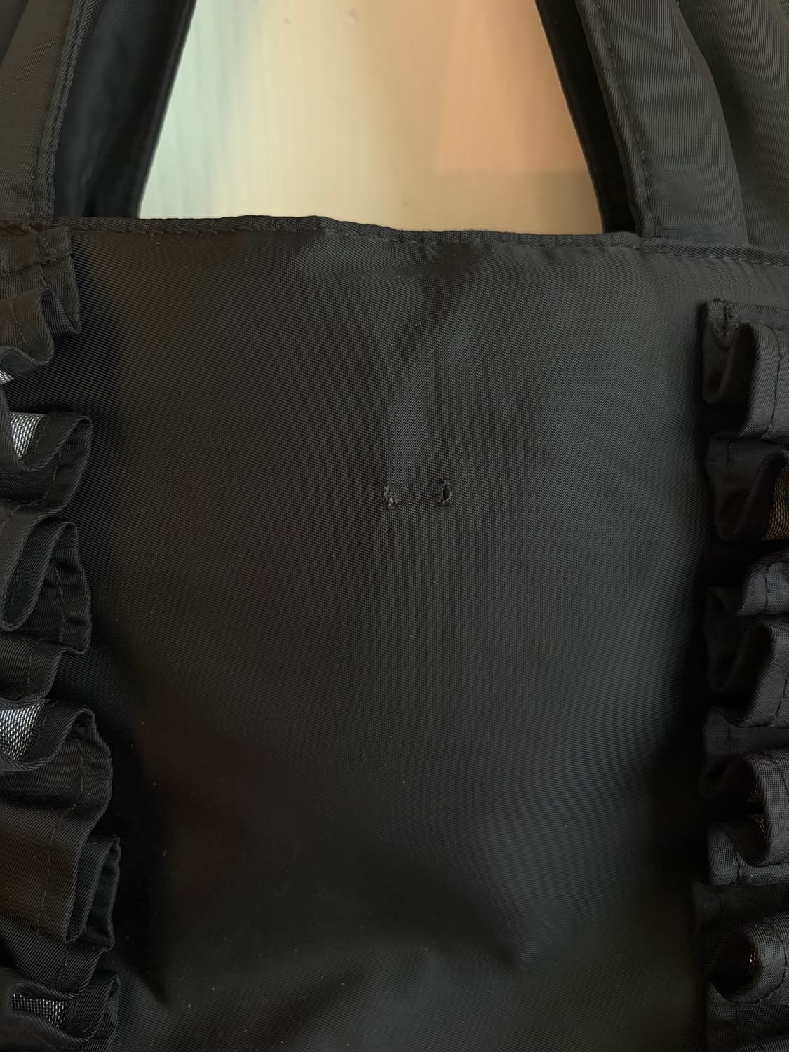 black prill ribbon tote bag 상품이미지3
