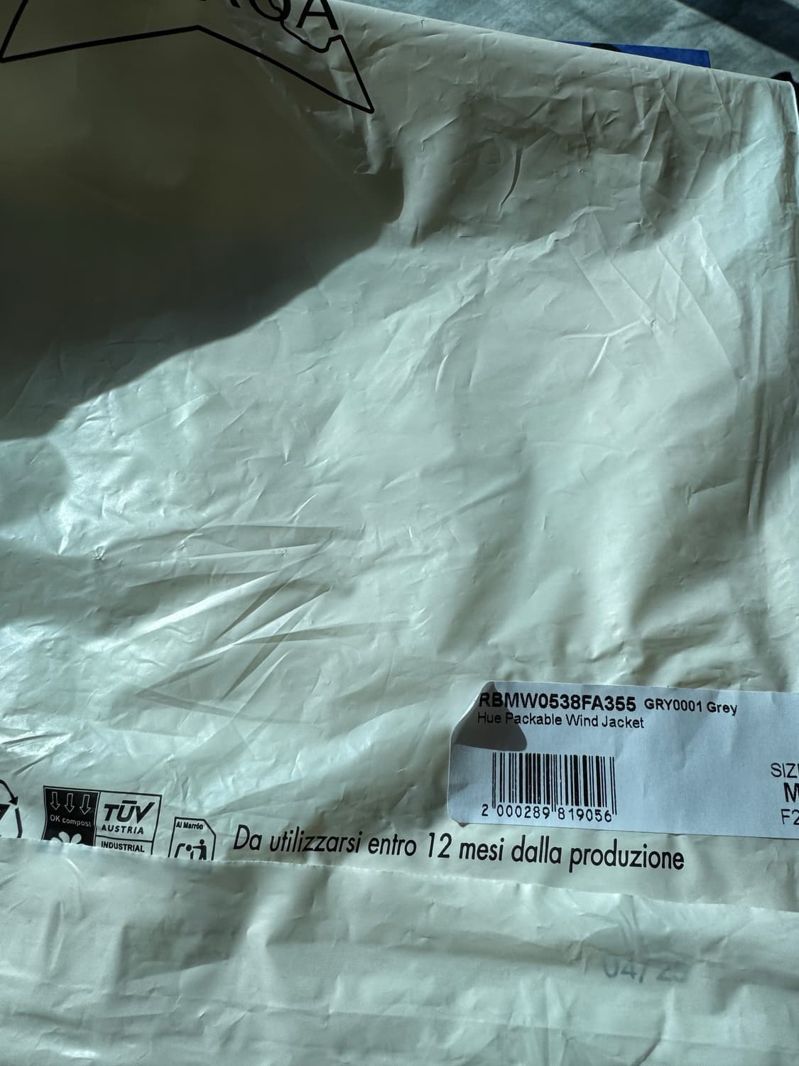 로아 휴 패커블 윈드 자켓 그레이 m 상품이미지6