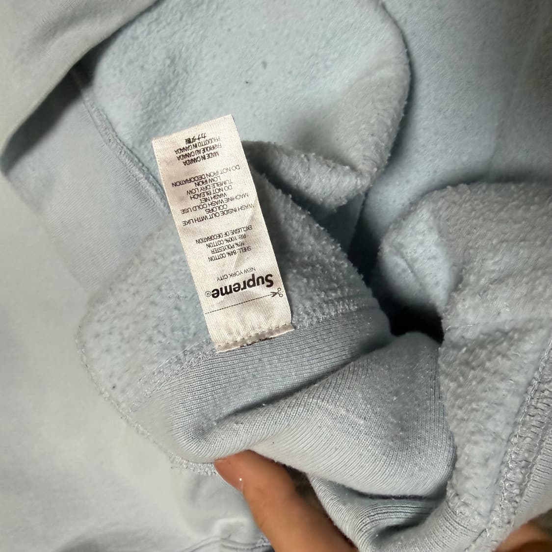 슈프림 레이스 로고 후드티 22ss 상품이미지4