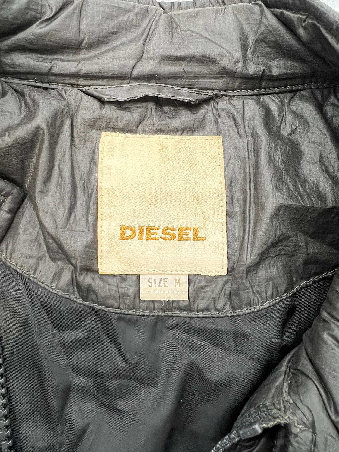 디젤 블랙 나일론 집업 패디드 라이더 자켓 상품이미지7