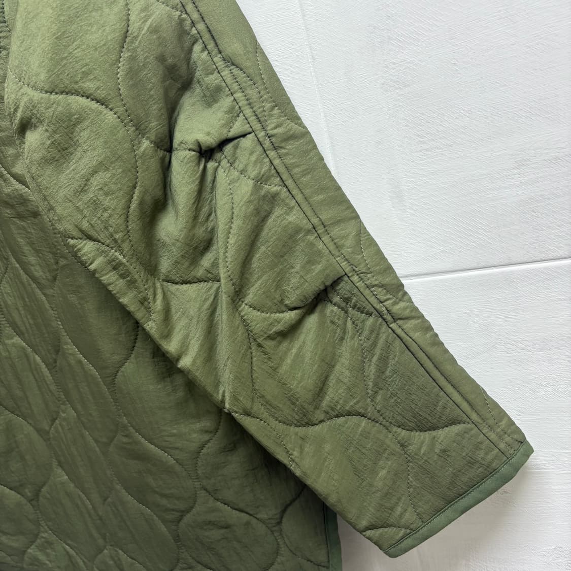 Chocol raffine 카키 퀼팅 점퍼 자켓 (JPN) 상품이미지6