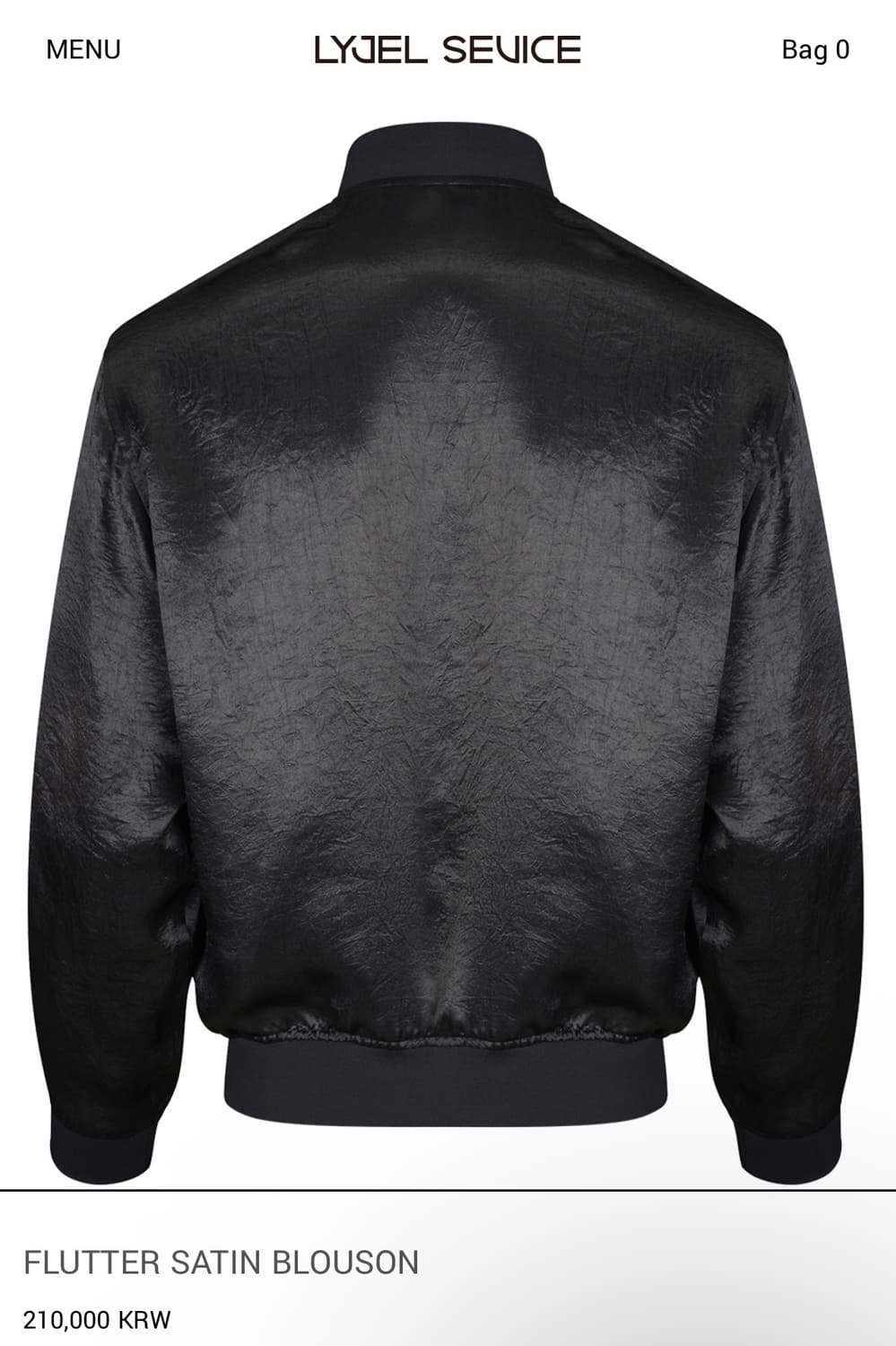  FLUTTER SATIN BLOUSON 1size 상품이미지2