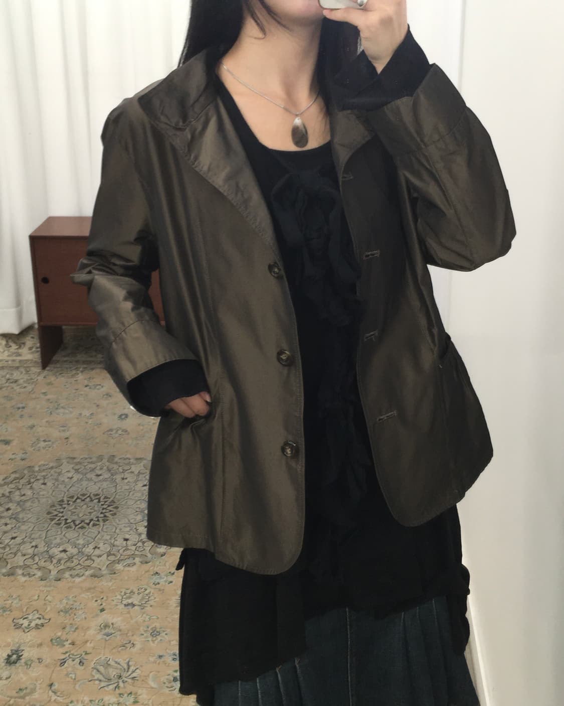 브라운 블레이저 상품이미지3