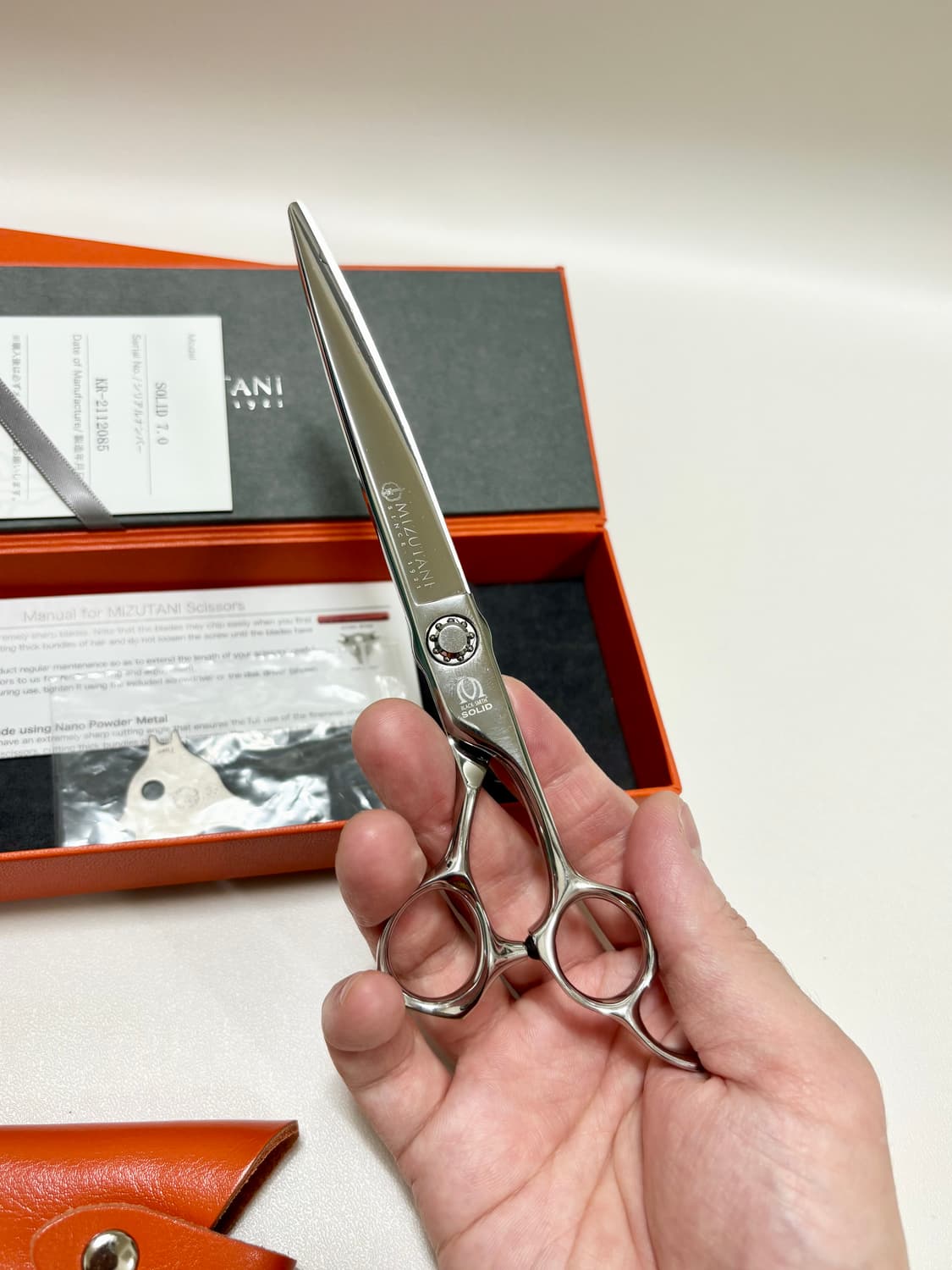 미쯔다니 솔리드 미용가위 7인치 장가위 미즈타니 상품이미지10