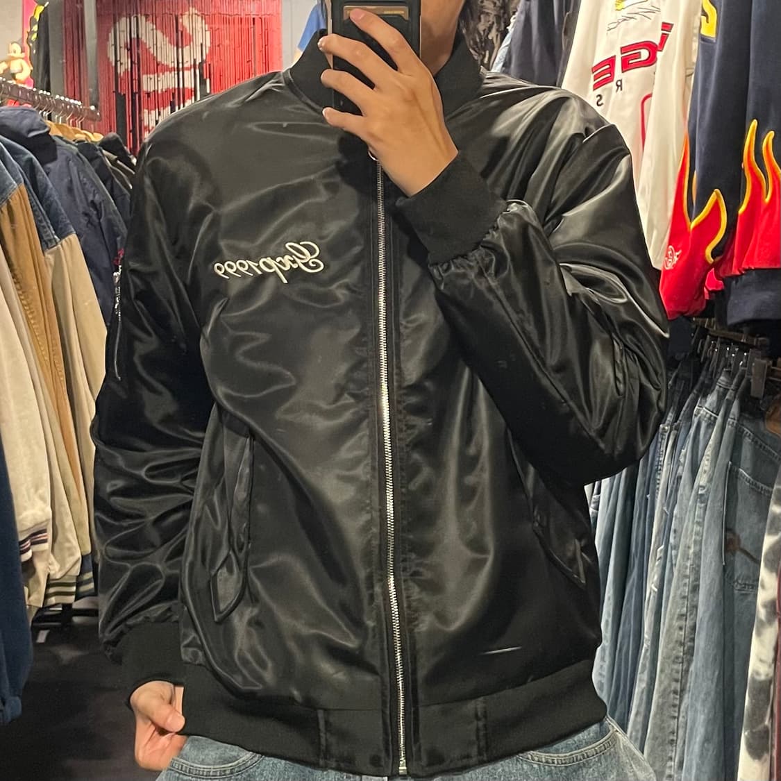 [IM] Vtg 블랙 자수 스카쟌 상품이미지2