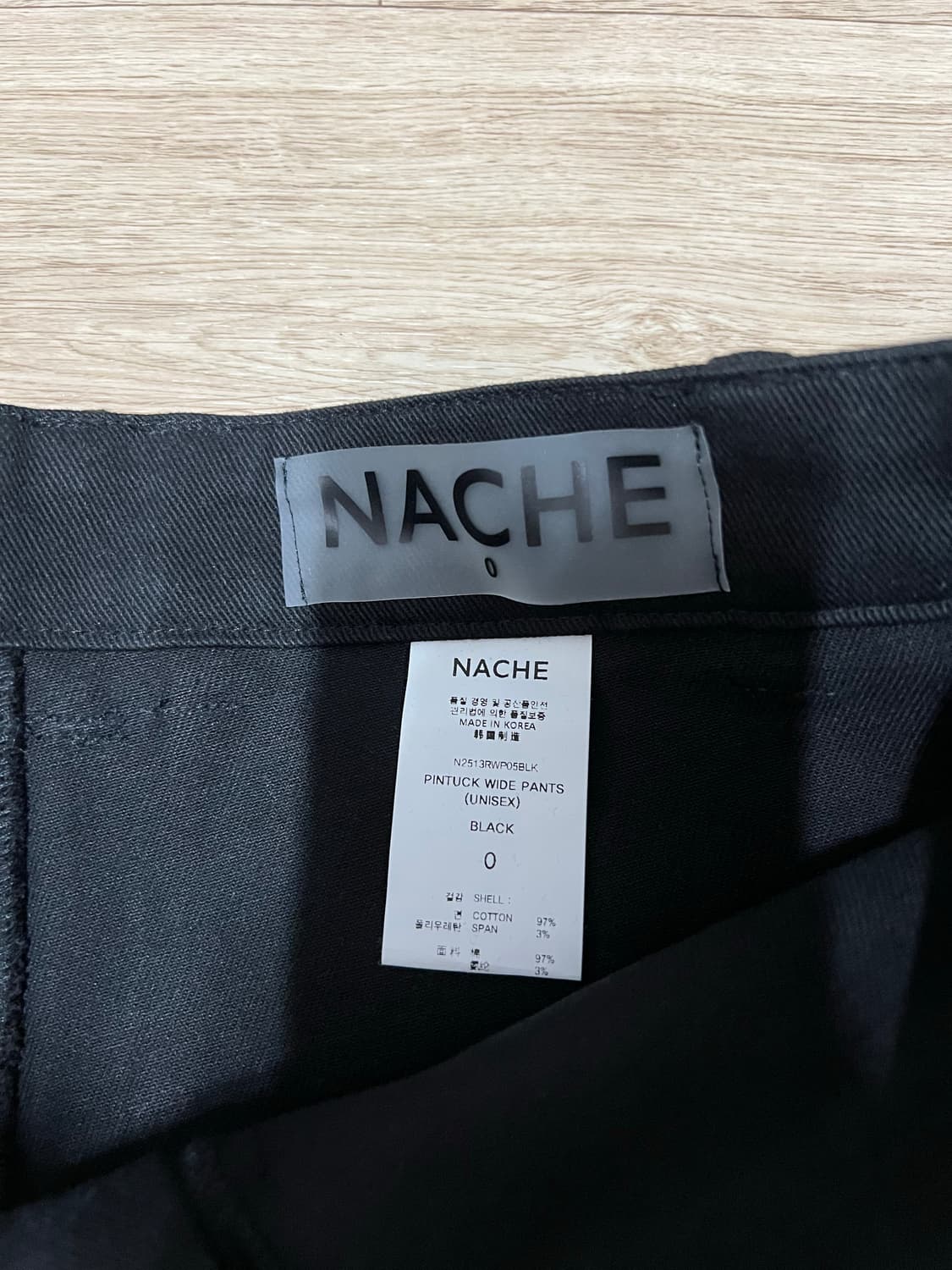 [나체nache]핀턱 와이드 팬츠 0사이즈 상품이미지7