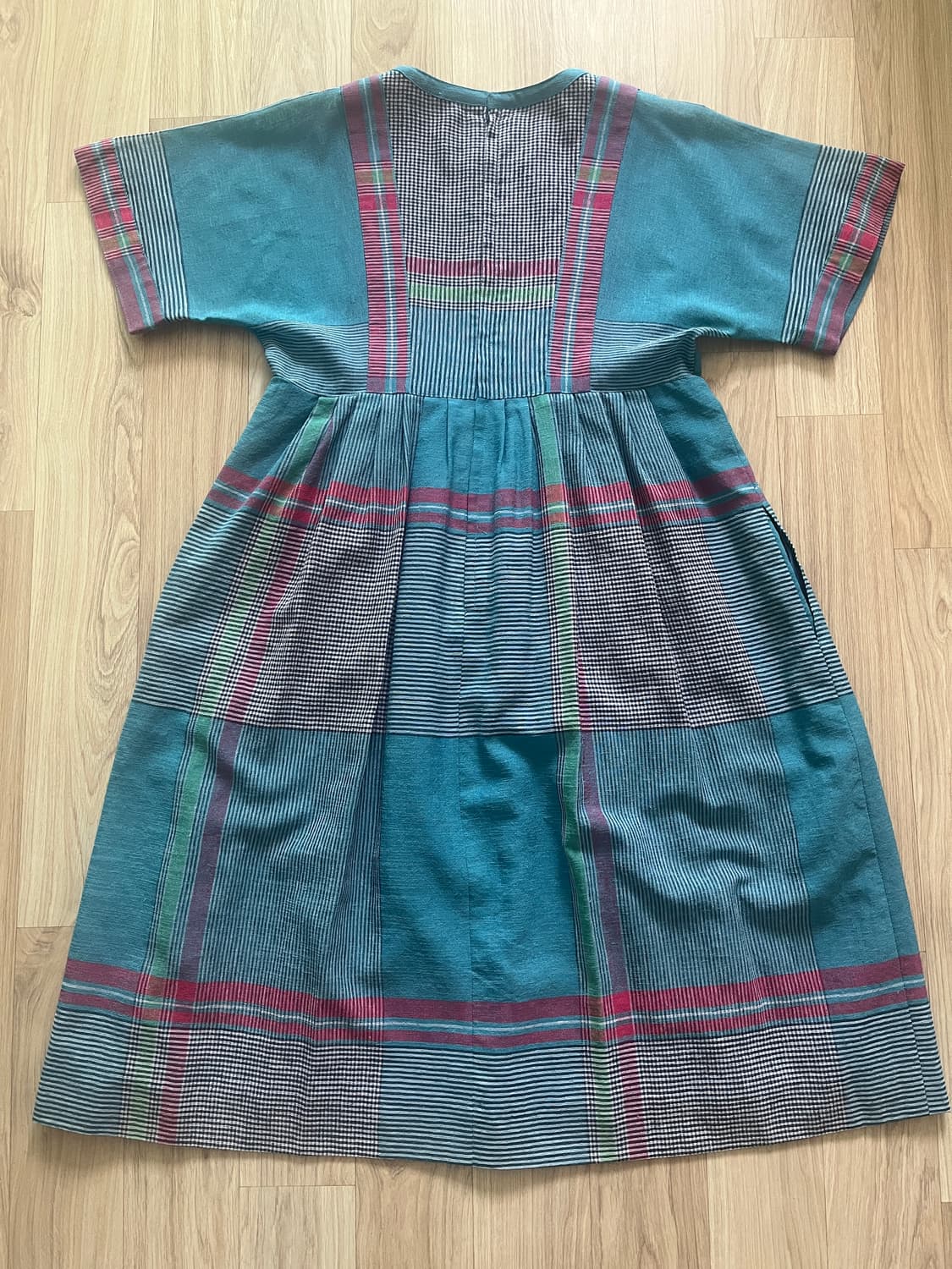 일본 빈티지 체크 원피스 모리걸 하구미 아오이유우 상품이미지3