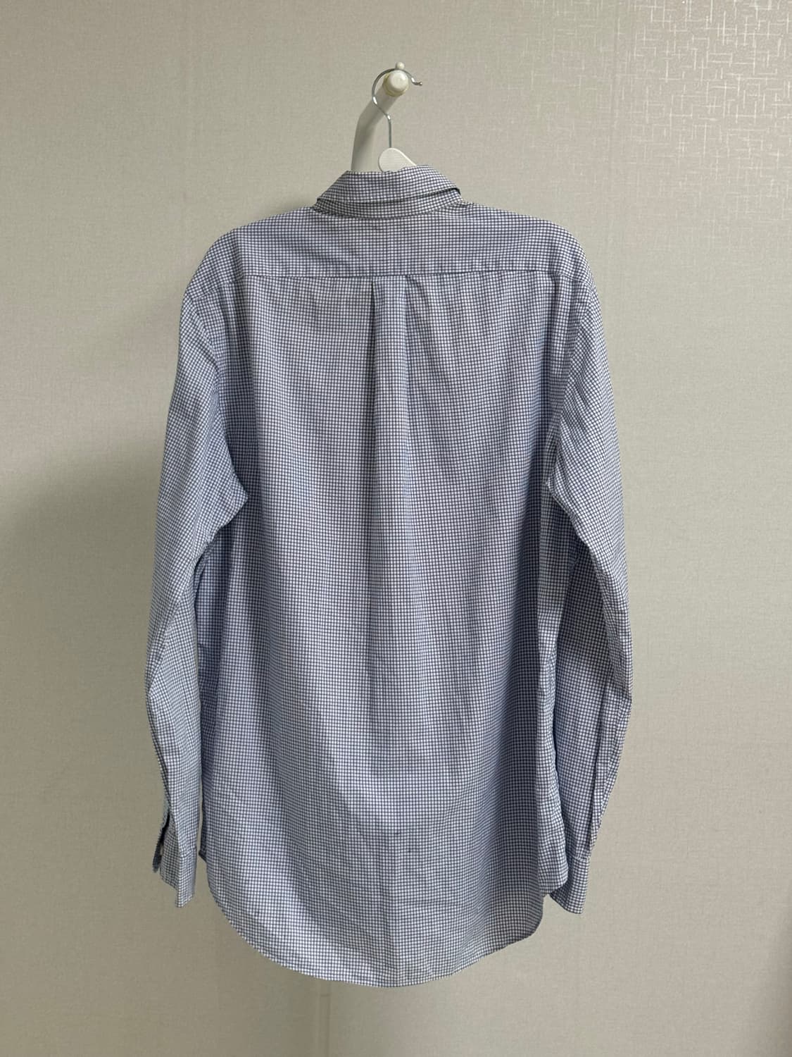 폴로 체크 블루 셔츠 M 상품이미지2