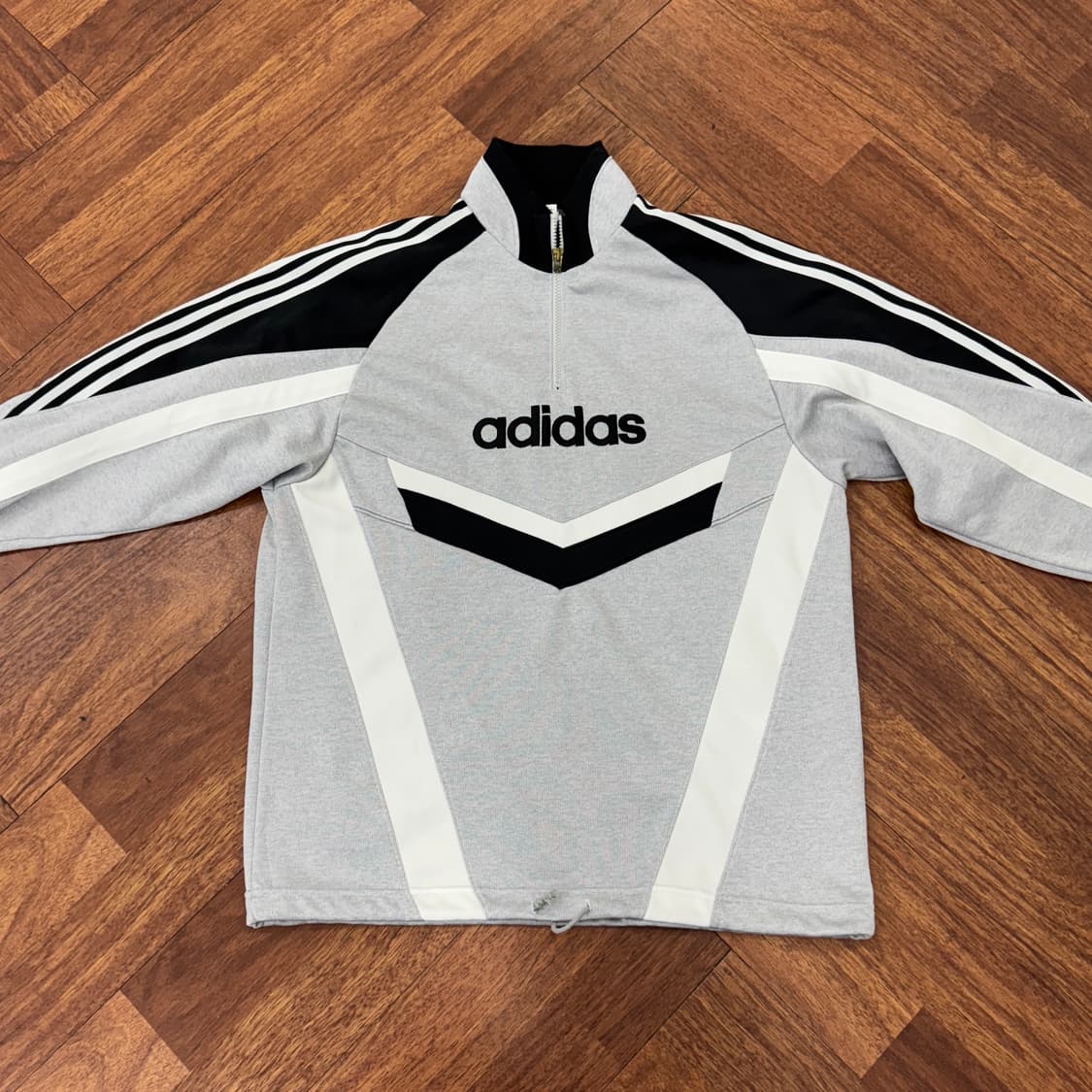 L 아디다스 올드스쿨 90s 반집업 트레이닝 트랙탑 져지  상품이미지3