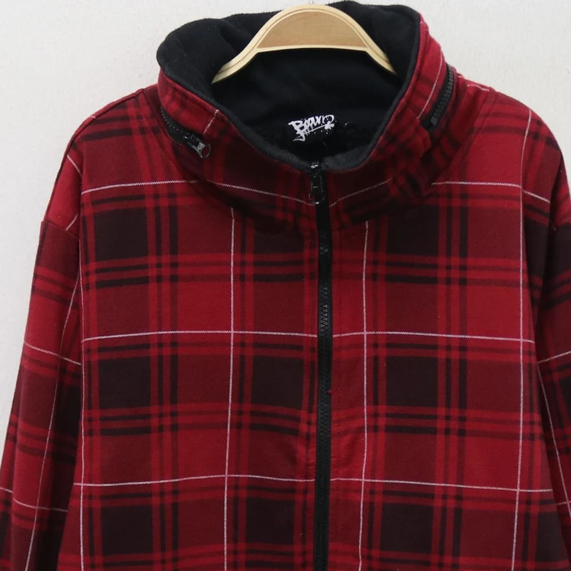 BAD BOY 체크 하이넥 집업 62400 상품이미지5