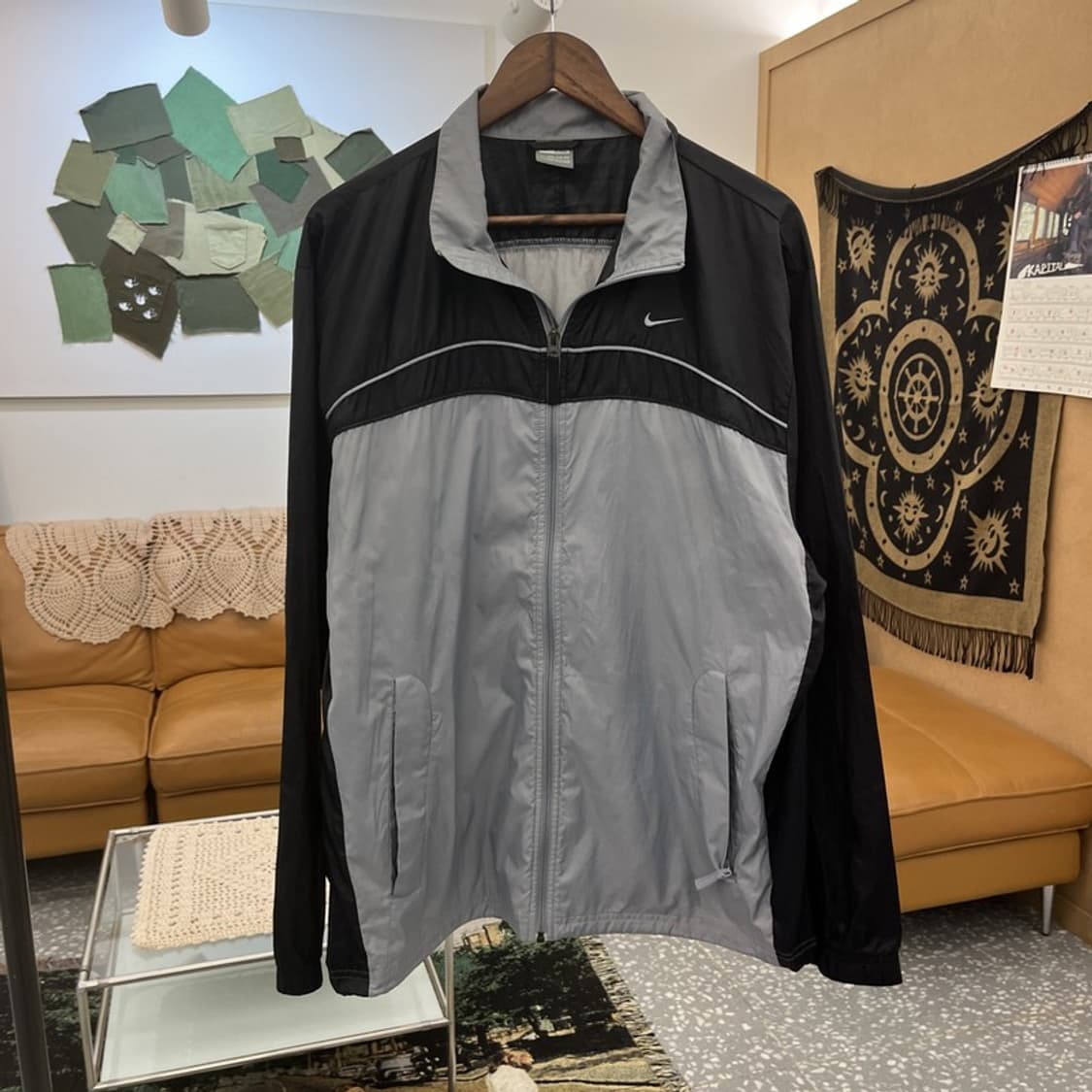 나이키 스포티 올드스쿨 레트로 배색 바람막이 자켓 XXL C11660 상품이미지3