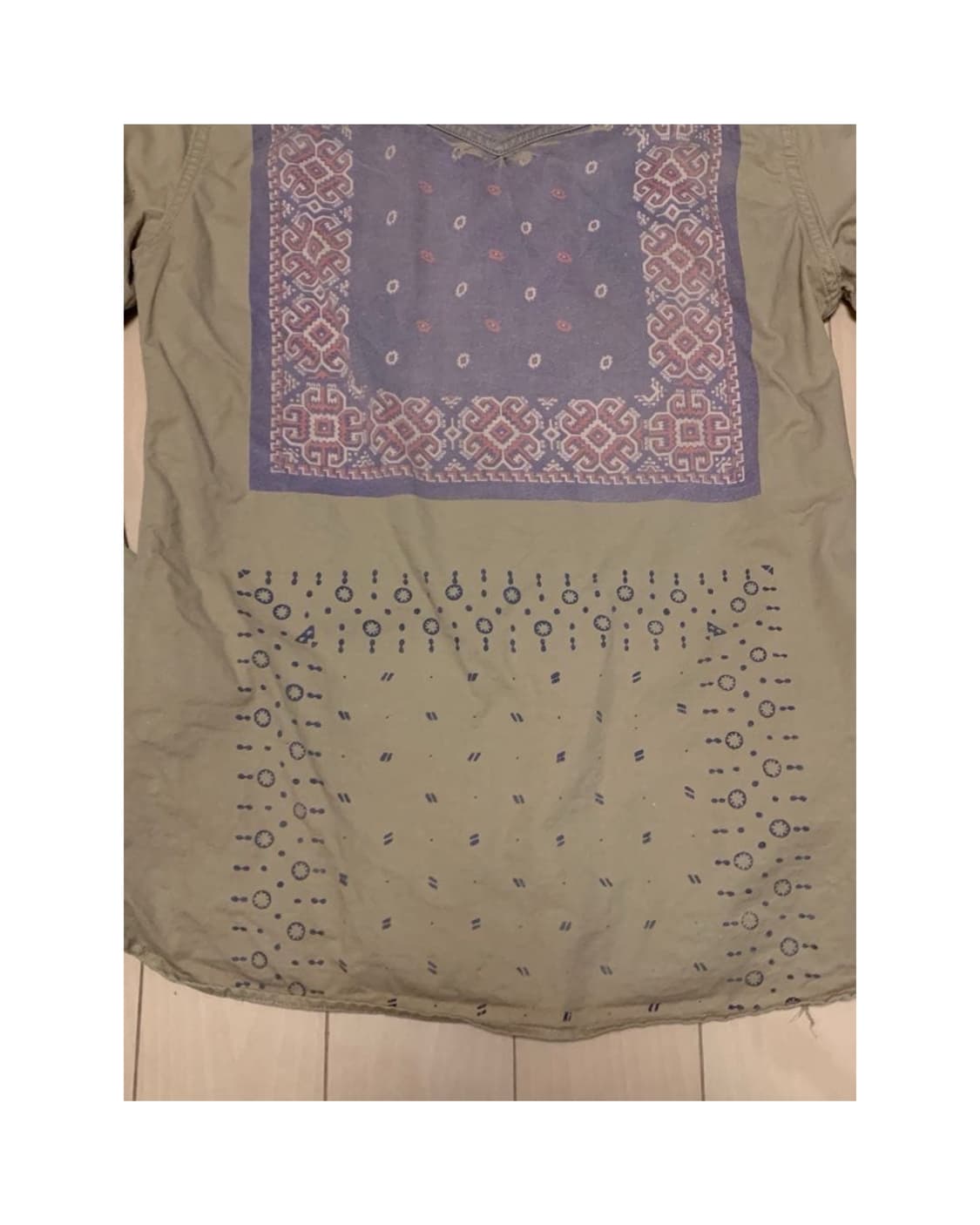 레미 릴리프 반다나 웨스턴 셔츠 S 상품이미지6