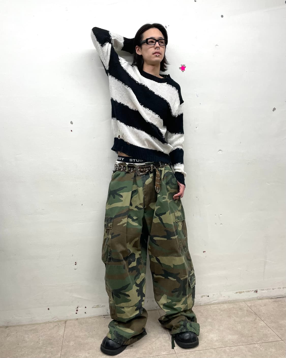 Stripe damage knitwear 상품이미지7
