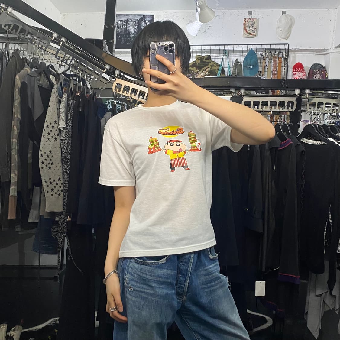 Crayon Shinchan 짱구 프린팅 반팔 티셔츠 상품이미지6