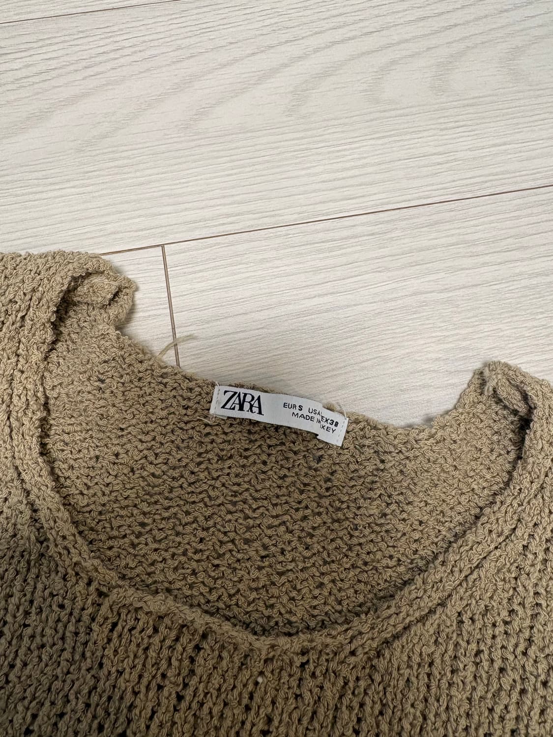 자라 썸머 니트 카멜 S사이즈(100사이즈) 상품이미지2