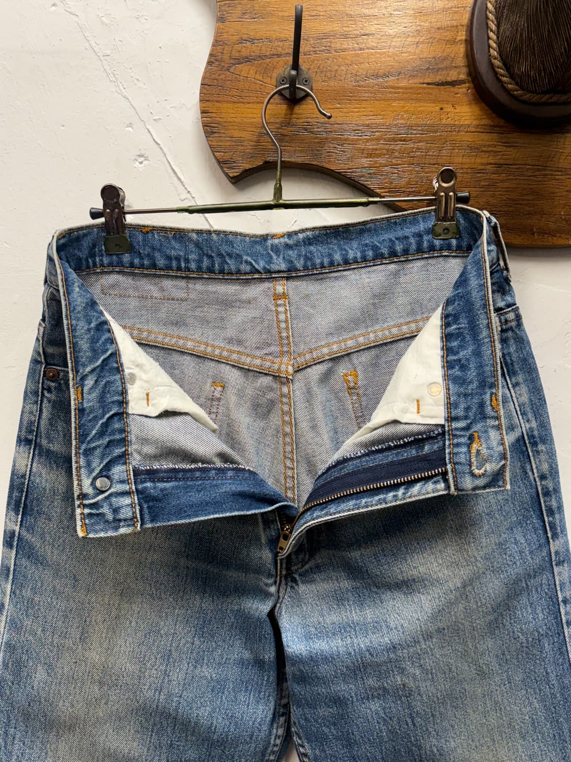 80s Levi's 515 Orange Tab Straight Denim 상품이미지7