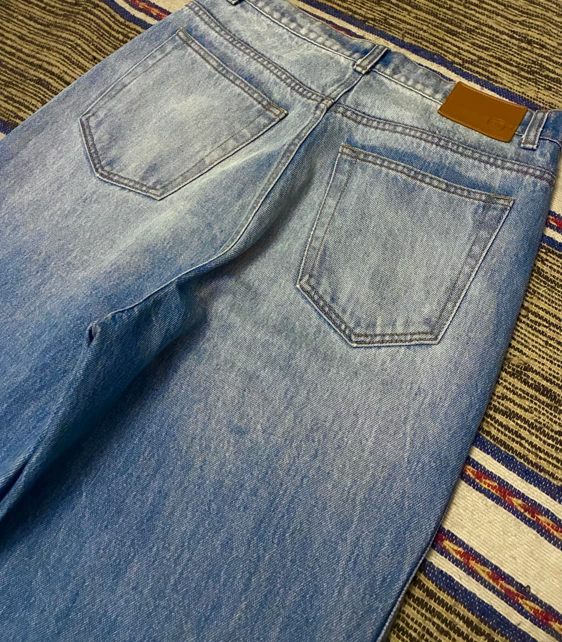 (S)RECTO 렉토 워시드 오가닉 와이드핏 데님팬츠 청바지 상품이미지6