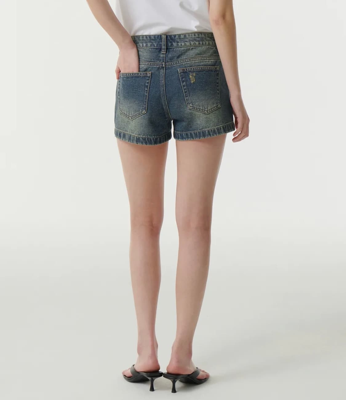 무탠다드 데님 미니 쇼츠 상품이미지2