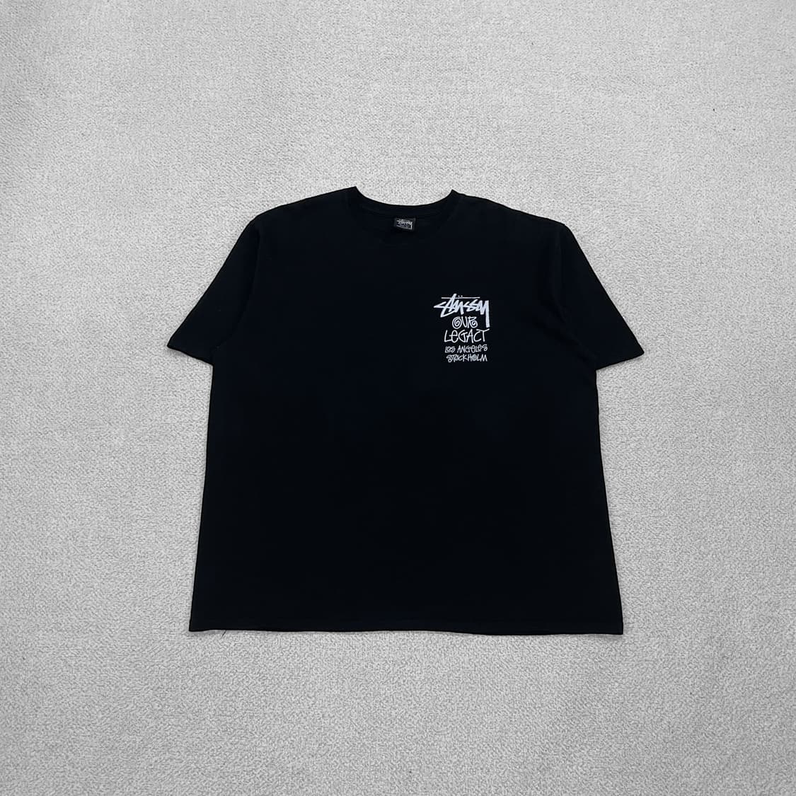 스투시 Stussy 머쉬룸 필 더 에너지 반팔 티셔츠 블랙 상품이미지2