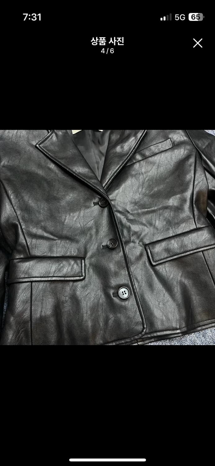 쓰리타임즈 가죽 자켓 상품이미지5