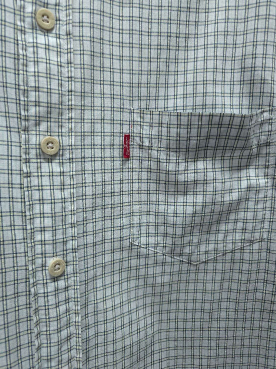 리바이스 레드탭 시어서커 체크 반팔 셔츠 XL(100) 상품이미지4