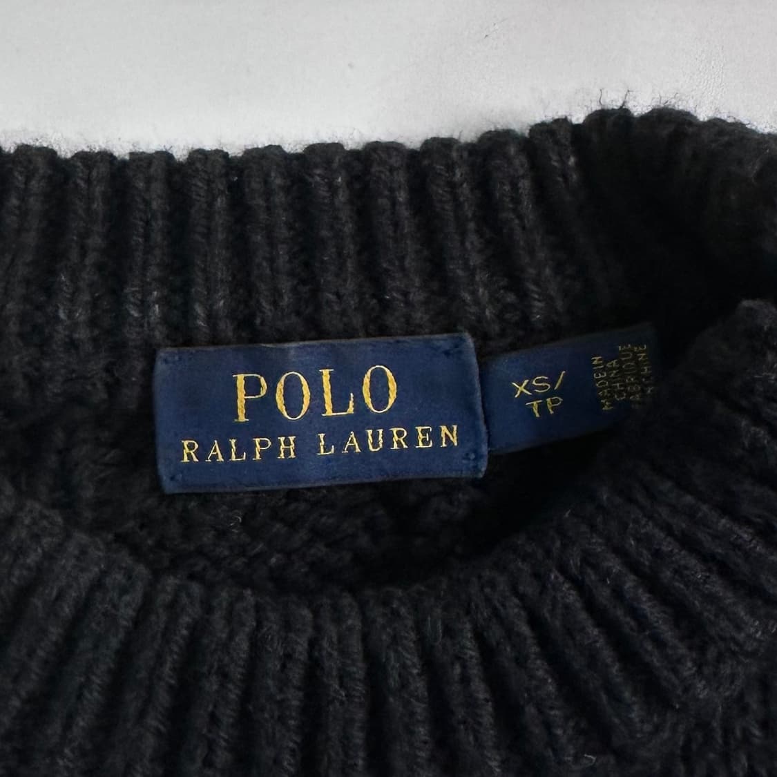 폴로 랄프로렌 케이블 블랙 니트 상품이미지5
