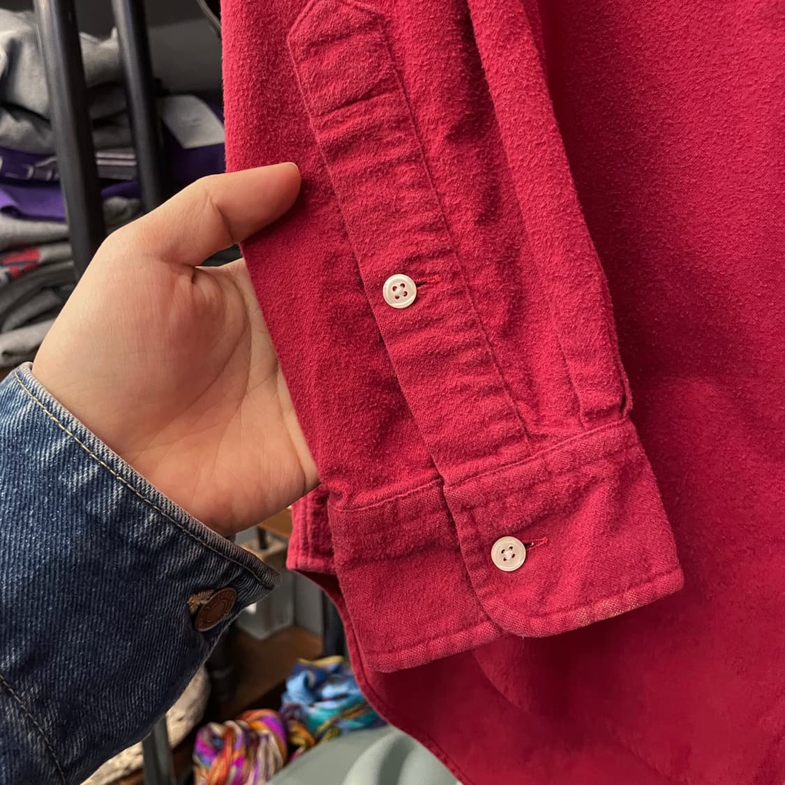 90s 폴로 랄프로렌 블레어 핏 플란넬 셔츠 N411 상품이미지6