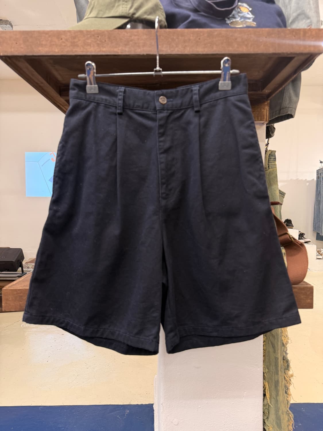 1990s PRL 폴로 스포츠 핀턱 치노 반바지 상품이미지3