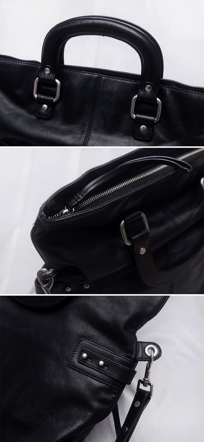 클럽 모나코 x 스누피 가죽 스퀘어 폴드오버 2웨이 빅토트.숄더백 상품이미지8